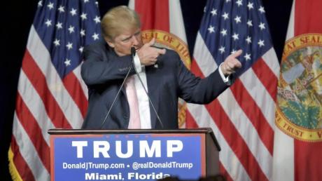 Das Weiße Haus im Visier? Der republikanische Präsidentschaftskandidat Donald Trump bei einer Veranstaltung in Miami.