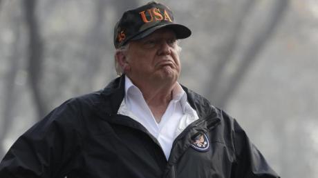 Wenn es kühler wird, würden sich die Waldbrände schon wieder legen, meint US-Präsident Donald Trump.