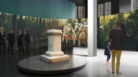 Die CSU möchte eine digitale Römerschau Römerausstellung im Glaspalast. Im Mittelpunkt soll der Siegesaltar stehen. 