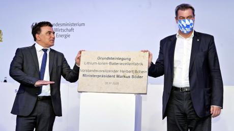 Herbert Schein (links) und Markus Söder. 