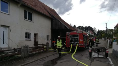 Essen in Haunsheim fängt Feuer