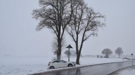 Bei Medlingen ist ein Autofahrer gegen einen Baum geprallt. 