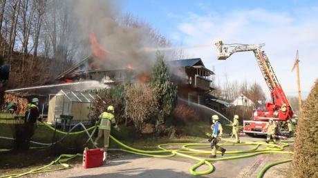 In Waldstetten hat am Freitag ein Haus gebrannt.