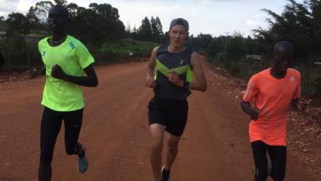 Training in Afrika: Läufer Manuel Viehl aus Hiltenfingen bei seinem ersten Aufenthalt in Iten.