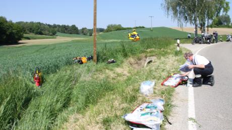 Tödlich endete ein Motorradunfall bei Hohenwart im Landkreis Pfaffenhofen. 