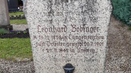 Die letzte Ruhestätte von Leonhard Bobinger auf dem Ursberger Klosterfriedhof.