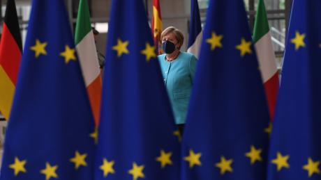 Bundeskanzlerin Angela Merkel bei ihrer Ankunft zum Gipfel der EU-Staats- und Regierungschefs. 