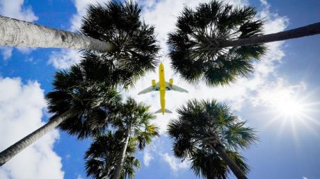Ein Passagierflugzeug vor der Landung auf dem Flughafen Tampa im US-Bundesstaat Florida. Wann Europäer wieder in die Staaten einreisen dürfen, ist noch unklar. 