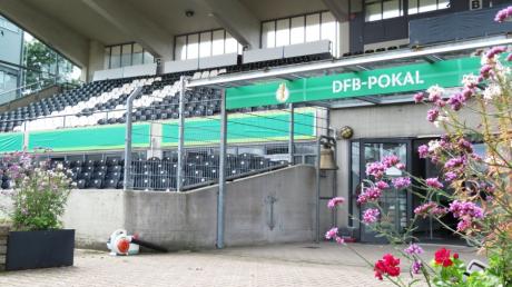 Vorbereitungen im Donaustadion. DFB-Pokal 2021/2022, 1. Runde. SSV Ulm 1846 Fußball - 1. FC Nürnberg