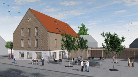 So stellt sich das Architekturbüro Jakob den Dorfladen Jedesheim vor. Von den Stadträten gab es für die Planungen Applaus. 