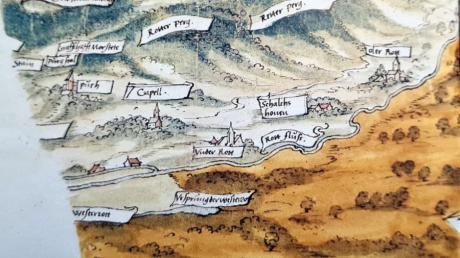 Auf der Fugger'schen Waldkarte aus den Jahren 1560/1570 ist die "Capell" zwischen den Orten Buch (Puch) und Unterroth (Under Rott) eingezeichnet.