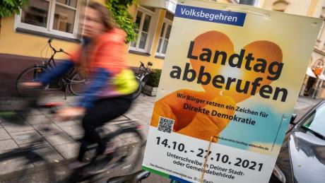 Das Volksbegehren "Landtag abberufen" zielt unter anderem darauf ab, dass ein neuer Landtag gewählt wird. Wie ist die Zustimmung im Landkreis Aichach-Friedberg?
