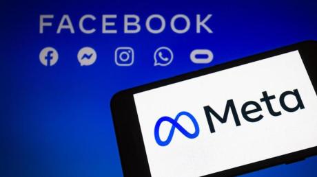 Das Logo von Meta, der neuen Dachmarke des Facebook-Konzerns.