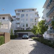 Der Bauträger Primus Concept aus  München wollte in Stadtbergen 57 Wohnungen in fünf Mehrfamilienhäusern auf dem ehemaligen Gelände des Autohauses Harnisch und Schmid bauen.