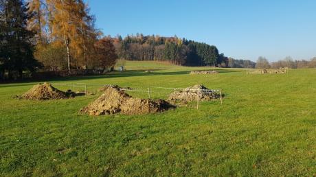 An sechs Stellen werden jetzt im geplanten Baugebiet Behlinger Weg in Neuburg in großem Stil Bodenschürfproben entnommen. Sie werden mit Experten begutachtet.