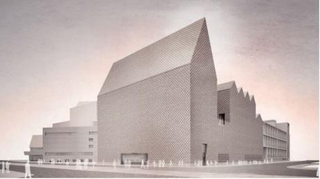 So sieht der Sieger-Entwurf von Architekt Max Dudler aus, für den Erweiterungsbau am Theater Ulm.