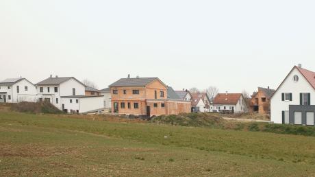 In der Gemeinde Haldenwang wird weiterhin kräftig gebaut, im Bild das neue Baugebiet im Ortsteil Hafenhofen.