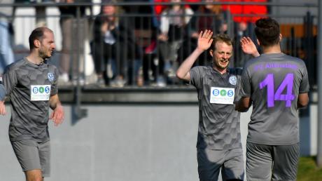 Jürgen Thiel erzielte zwei Treffer für den FV Altenstadt, der in Kettershausen ziemlich effektiv vor dem Gästetor war.	