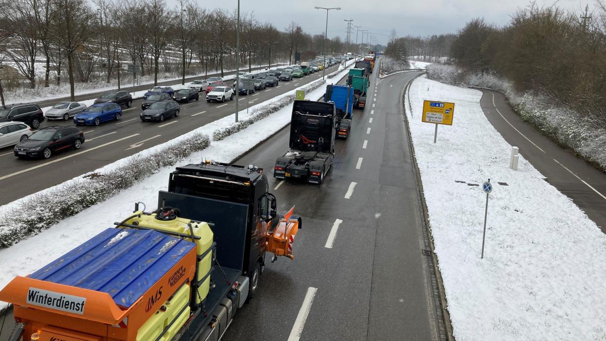 #Augsburg: Laute Demo: Hupkonzert ertönt bei Protestaktion von 50 Lkw-Fahrern