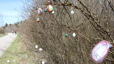 In Scheuring kann man an Ostern den Spaziergang zu einem "Eierlauf" nutzen. 