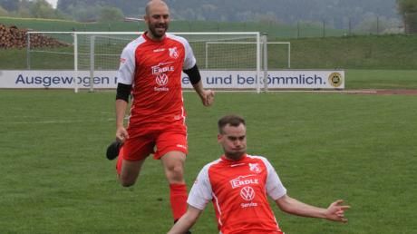 Der Aindlinger Spielertrainer Fabian Ettinger tarf gegen Laimering-Rieden.