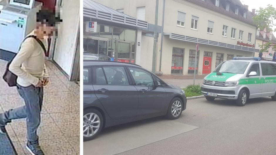 Im Augsburger Stadtteil Bärenkeller gab es einen Überfall auf eine Bank. Nun hat die Polizei einen Beschuldigten gefasst. Er soll die Bank bereits einmal überfallen haben. 