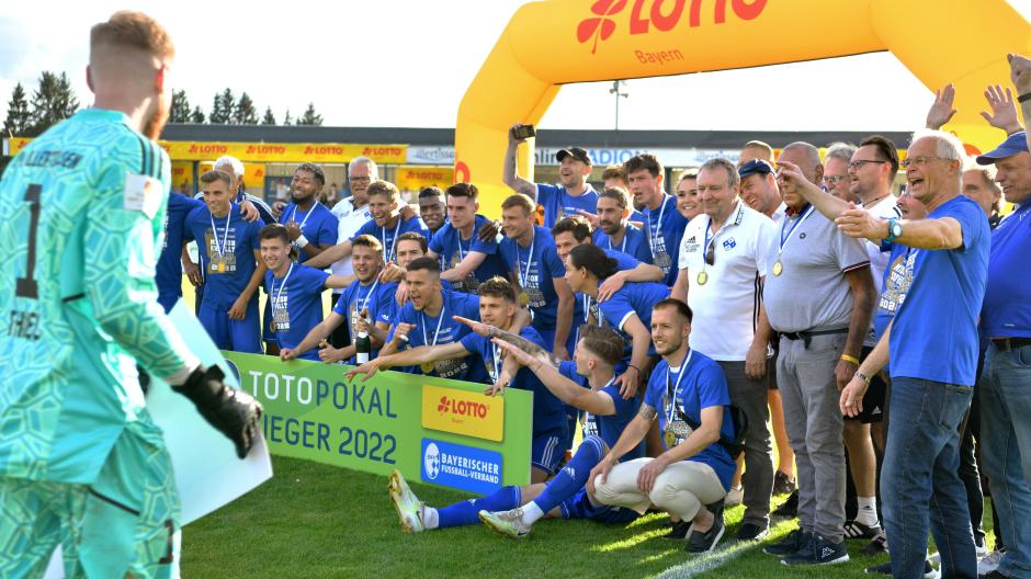 FV Illertissen Toto-Pokal-Finale 2022, - FV Illertissen gegen TSV Aubstadt im Illertal-stadion Illertissen.