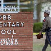 Nach dem Amoklauf an der Grundschule Robb Elementary School ermittelt die Polizei. 