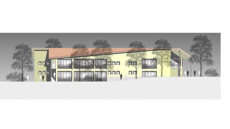 Dieser Entwurf für die neue Ganztages-Grundschule in Utzmemmingen wurde bereits im Riesbürger Gemeinderat vorgestellt. Dann wurde es auf Eis gelegt.
