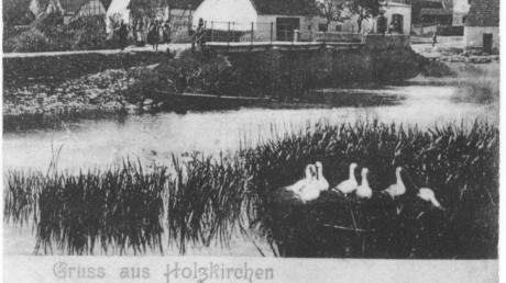 Ansichtskarte aus Holzkirchen
Das Foto war auch das Motiv einer Postkarte mit der Unterschrift "Gruß aus Holzkirchen".
