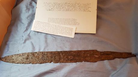 Das Jedesheimer Alemannenschwert zählt zu den ältesten Waffen, die im Landkreis Neu-Ulm gefunden wurden. 