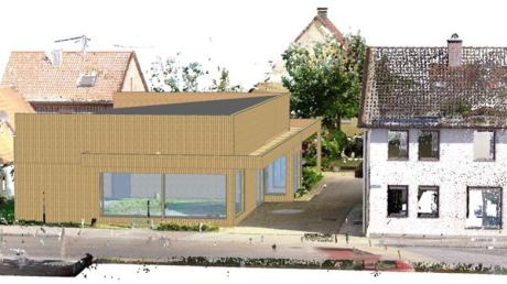 So könnte die Neue Mitte Binswangen mit dem Dorfladen aussehen.