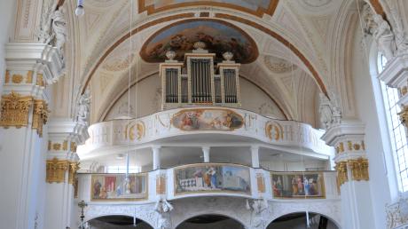In der Pfarr- und Wallfahrtskirche Mariä Geburt Schießen finden Konzerte des Diademus-Festivals statt.