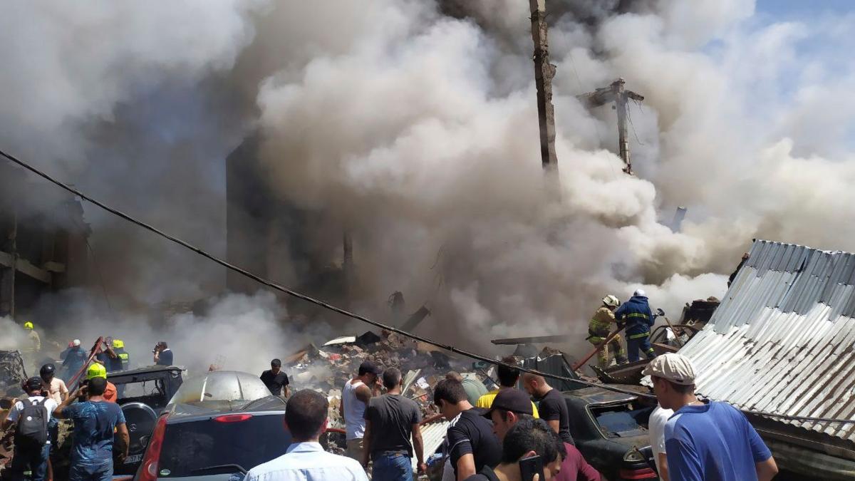 #Unfälle: Schwere Explosion in armenischem Einkaufszentrum