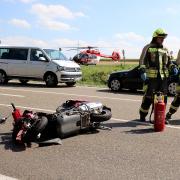 Auf der Staatsstraße 2510 ist am Dienstagnachmittag bei Nornheim ein 73-jähriger Rollerfahrer nach dem Zusammenprall mit einem Transporter gestorben. 