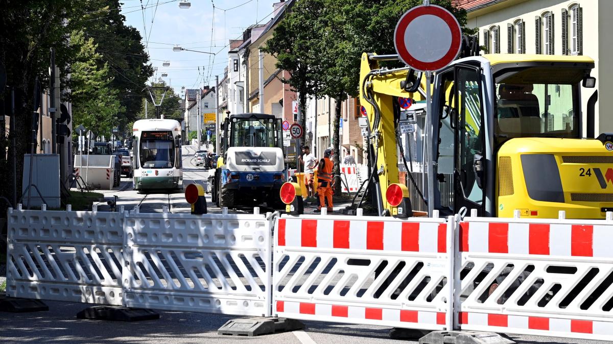 #Großbaustelle in der Ulmer Straße: Es kommt zu Verkehrsbehinderungen