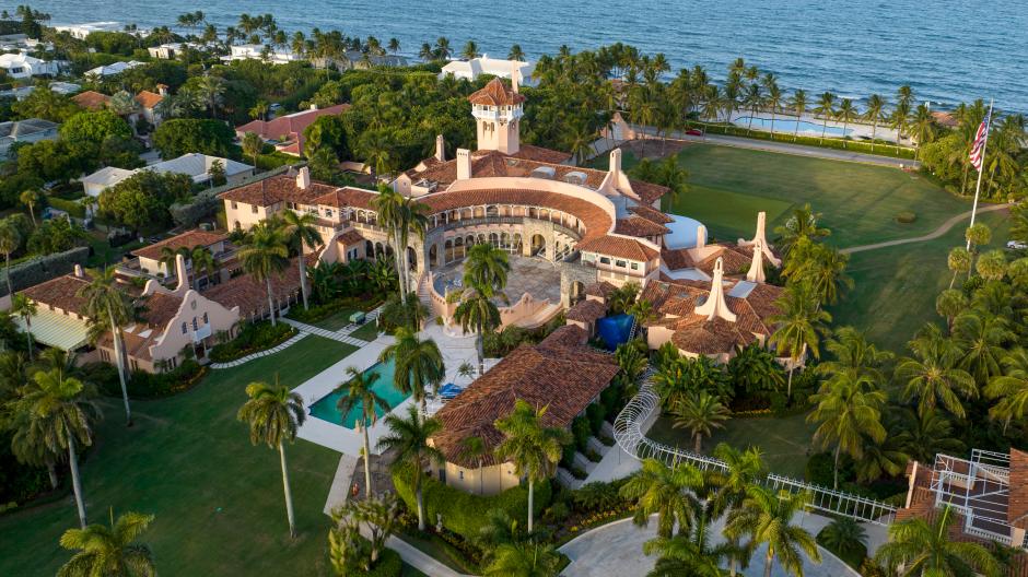 Das pompöse Anwesen Mar-a-Lago in Palm Beach.: Dort verbringt Donald Trump viel Zeit und dort wurden auch die zum Teil geheimen Dokumente gefunden.