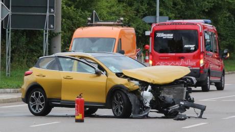 Einen Verkehrsunfall gab es in Möttingen.