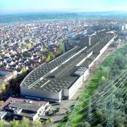 Blick auf das Werk in Vöhringen: Das Recyclingzentrum untermauert Wielands Beitrag zu einer Kreislaufwirtschaft. 