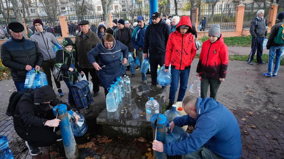 In der ukrainischen Hauptstadt Kiew kam es zeitweise zu Unterbrechungen bei der Wasserversorgung.