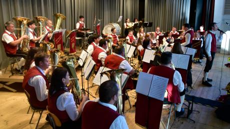 Mit rund 350 Gästen feierten die Aretsrieder Musikanten ihr 40-jähriges Bestehen in der Staudenlandhalle. Dabei stellten sie auch ihre erste CD vor.