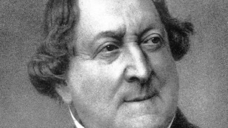 Ein Schelm, der es sich nicht entgehen ließ, zu einem geistreichen Libretto gewitzte Musik zu komponieren: Gioachino Rossini (1792–1868).