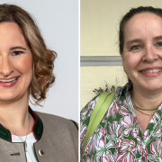 Marina Jakob aus Langweid (links) tritt im Landkreis Günzburg für die Freien Wähler als Direktkandidatin an. Die FW-Kreisvorsitzende Ruth Abmayr (rechts)will für die Freien Wähler in den Bezirkstag.