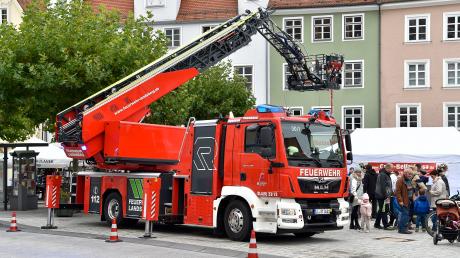 Im vergangenen Jahr gab es einen Aktionstag der Feuerwehr in der Landsberger Innenstadt.