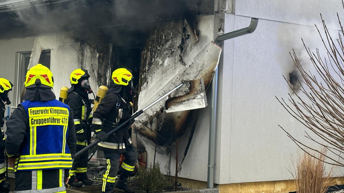 #Sauna in Ludwigsmoos gerät in Brand