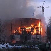 In Reichau hat eine Lagerhalle gebrannt.