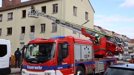 In Lechhausen brannte gegen Samstagmittag eine Wohnung.