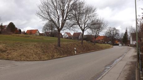 Auf diesem Hanggrundstück an der Wörishofer Straße möchte die Gemeinde Langenneufnach ein Baugebiet ausweisen.