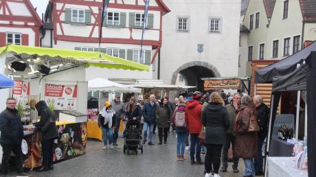 Der Josefsmarkt in Monheim hat wieder zahlreiche Besucher angelockt. 