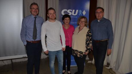 Das neue Vorstandsgremium im CSU-Ortsverband Bellenberg: (von links) Peter Gluche, Vorsitzender Jürgen Rapp, Rita Köhler, Martina
Sailer und Gunther Shelley. 